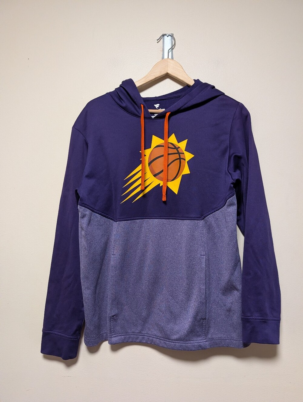 Phoenix Suns Fanatics Purple Heather Gray Pullover Hoodie Men’s Medium